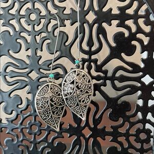 Elegant Silver Leaf Earrings